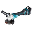 MAKITA SZLIFIERKA KĄTOWA 18V 125mm 2 x 5,0Ah LI-ION REG.OBR. BLDC AWS WALIZKA MAKPAC DGA514RTJU