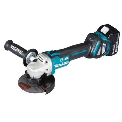 MAKITA SZLIFIERKA KĄTOWA 18V 125mm 2 x 5,0Ah LI-ION REG.OBR. BLDC AWS WALIZKA MAKPAC DGA514RTJU MAKITA SZLIFIERKA KĄTOWA 18V 125mm 2 x 5,0Ah LI-ION REG.OBR. BLDC AWS WALIZKA MAKPAC DGA514RTJU