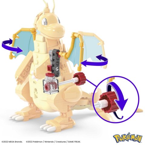 MEGA Pokemon Dragonite Zestaw klocków HKT25 p6 MATTEL MEGA Pokemon Dragonite Zestaw klocków HKT25 p6 MATTEL