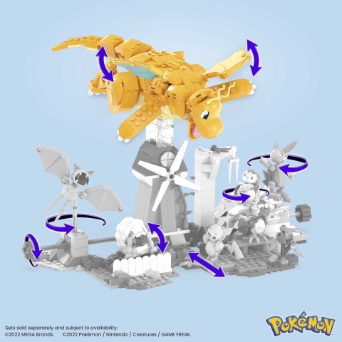 MEGA Pokemon Dragonite Zestaw klocków HKT25 p6 MATTEL MEGA Pokemon Dragonite Zestaw klocków HKT25 p6 MATTEL