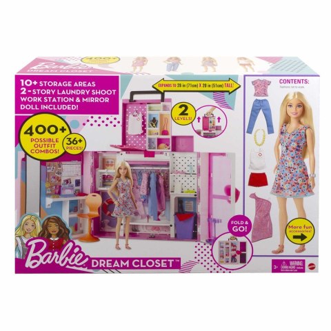 PROMO Barbie Garderoba Barbie Zestaw + lalka HGX57 MATTEL PROMO Barbie Garderoba Barbie Zestaw + lalka HGX57 MATTEL
