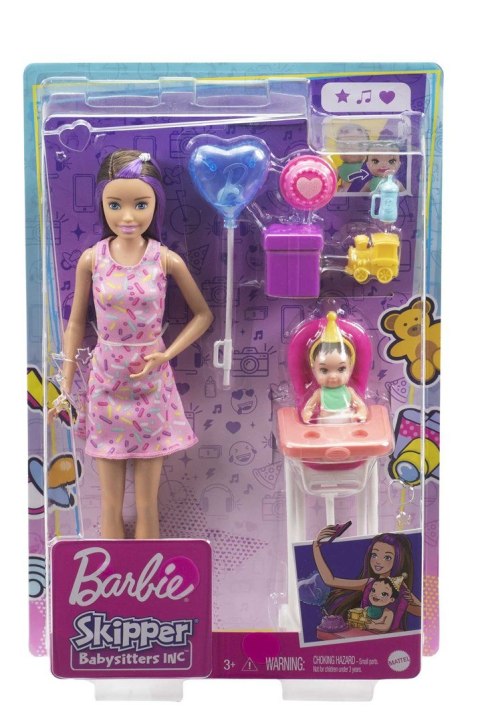 PROMO Barbie Lalka Skipper Miniurodziny krzesełko GRP40 MATTEL PROMO Barbie Lalka Skipper Miniurodziny krzesełko GRP40 MATTEL