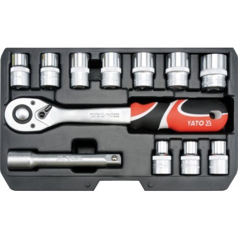 YATO ZESTAW KLUCZY 12 elem. 1/2" XS 38671 YATO ZESTAW KLUCZY 12 elem. 1/2" XS 38671