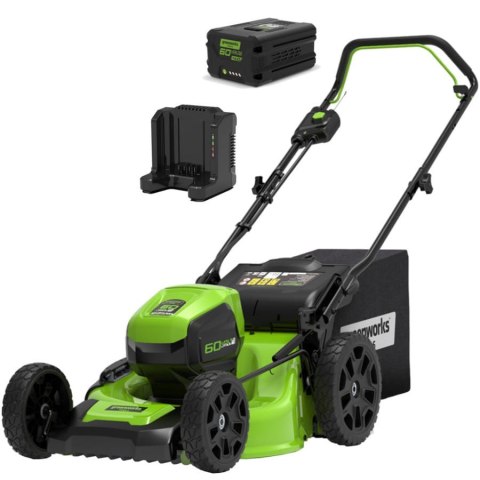 60V Kosiarka 46cm GREENWORKS GD60LM46HPK4 - Zestaw ładowarka + akumulator 4Ah - 2502807UB 60V Kosiarka 46cm GREENWORKS GD60LM46HPK4 - Zestaw ładowarka + akumulator 4Ah - 2502807UB