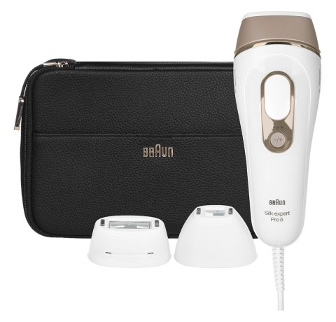 Braun Silk-expert Pro 5 PL5243, Gold, White, Intense pulsed light (IPL), AC, 100 - 240 V, Box Braun Silk-expert Pro 5 PL5243, Gold, White, Intense pulsed light (IPL), AC, 100 - 240 V, Box