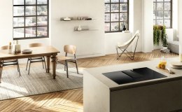 Elica NIKOLATESLA ALPHA BL/A/78, Black, Built-in, 78 cm, Zone induction hob, Glass-ceramic, 4 zone(s)