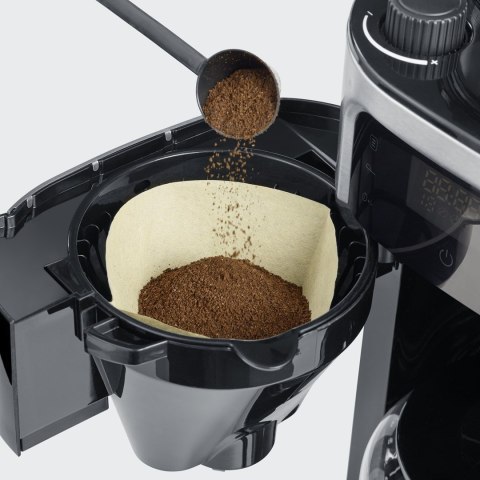 Severin KA 4813, Drip coffee maker, Coffee beans, Ground coffee, Built-in grinder, 1000 W, Black, Stainless steel Severin KA 4813, Drip coffee maker, Coffee beans, Ground coffee, Built-in grinder, 1000 W, Black, Stainless steel