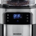 Severin KA 4813, Drip coffee maker, Coffee beans, Ground coffee, Built-in grinder, 1000 W, Black, Stainless steel