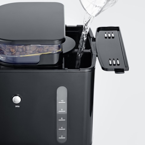 Severin KA 4813, Drip coffee maker, Coffee beans, Ground coffee, Built-in grinder, 1000 W, Black, Stainless steel Severin KA 4813, Drip coffee maker, Coffee beans, Ground coffee, Built-in grinder, 1000 W, Black, Stainless steel