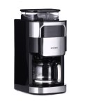 Severin KA 4813, Drip coffee maker, Coffee beans, Ground coffee, Built-in grinder, 1000 W, Black, Stainless steel