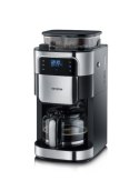 Severin KA 4813, Drip coffee maker, Coffee beans, Ground coffee, Built-in grinder, 1000 W, Black, Stainless steel