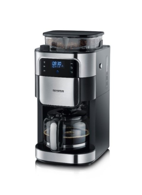Severin KA 4813, Drip coffee maker, Coffee beans, Ground coffee, Built-in grinder, 1000 W, Black, Stainless steel Severin KA 4813, Drip coffee maker, Coffee beans, Ground coffee, Built-in grinder, 1000 W, Black, Stainless steel