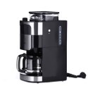 Severin KA 4813, Drip coffee maker, Coffee beans, Ground coffee, Built-in grinder, 1000 W, Black, Stainless steel