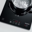 Severin KP 1071, Black, Countertop, Zone induction hob, Glass-ceramic, 1 zone(s), 1 zone(s)