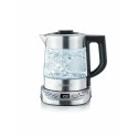 Severin WK 3473, 1 L, 2200 W, Stainless steel, Transparent, Glass, Stainless steel, Adjustable thermostat, Water level indicator
