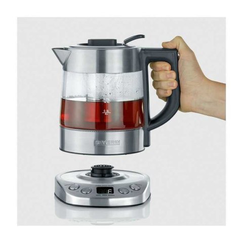 Severin WK 3473, 1 L, 2200 W, Stainless steel, Transparent, Glass, Stainless steel, Adjustable thermostat, Water level indicator Severin WK 3473, 1 L, 2200 W, Stainless steel, Transparent, Glass, Stainless steel, Adjustable thermostat, Water level indicator