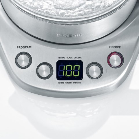 Severin WK 3479, 1.7 L, 3000 W, Black, Stainless steel, Glass, Stainless steel, Adjustable thermostat, Water level indicator Severin WK 3479, 1.7 L, 3000 W, Black, Stainless steel, Glass, Stainless steel, Adjustable thermostat, Water level indicator