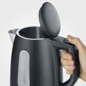 Severin WK 9553, 1 L, 2200 W, Black, Plastic, Stainless steel, Water level indicator, Overheat protection