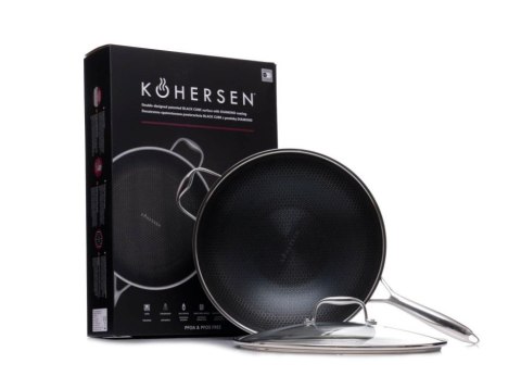 Wok z powłoką DIAMOND Kohersen Black Cube z pokrywką (32 cm ; 5,1l) Wok z powłoką DIAMOND Kohersen Black Cube z pokrywką (32 cm ; 5,1l)