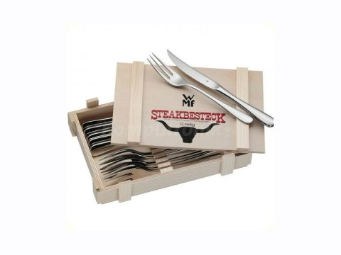 WMF 1280239990 Steakbesteck-Set 12-teilig in Holzkiste WMF 1280239990 Steakbesteck-Set 12-teilig in Holzkiste