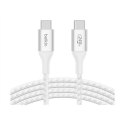 240W BRAIDED C-C CABLE 2M WHT/