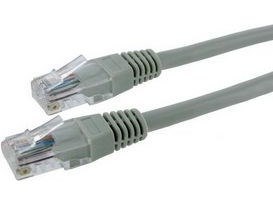 4World patch cord RJ45, molded jacket, cat.5e UTP, 0.5 m, gray (06559) 4World patch cord RJ45, molded jacket, cat.5e UTP, 0.5 m, gray (06559)