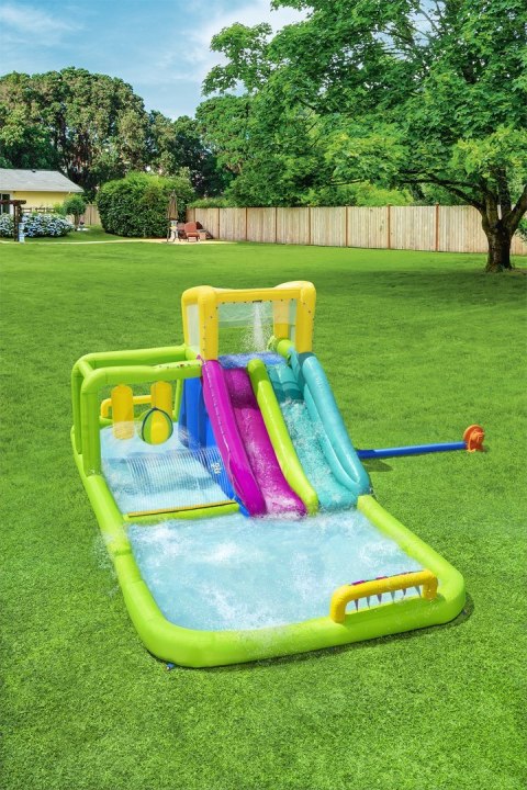 Bestway H2OGO! 23''4" x 10''2" x 8''8"/7.1m x 3.1m x 2.65m Splash Course Mega Water Park, Inflatable play center, PVC, Polyester Bestway H2OGO! 23''4" x 10''2" x 8''8"/7.1m x 3.1m x 2.65m Splash Course Mega Water Park, Inflatable play center, PVC, Polyester
