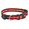 DOGGYVILLAGE OBROŻA Z KOLOROWĄ ILUMINACJĄ LED CZERWONA MT7115