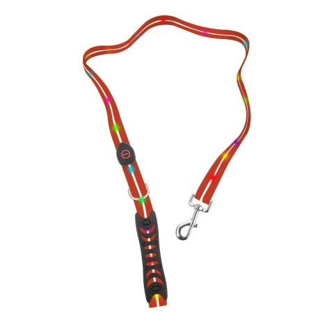 DOGGYVILLAGE SMYCZ Z KOLOROWĄ ILUMINACJĄ LED CZERWONA MT7120 DOGGYVILLAGE SMYCZ Z KOLOROWĄ ILUMINACJĄ LED CZERWONA MT7120