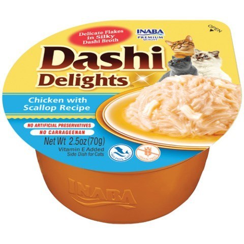 INABA DASHI DELIGHTS Kurczak Przegrzebki 70g bulion dla kota INABA DASHI DELIGHTS Kurczak Przegrzebki 70g bulion dla kota