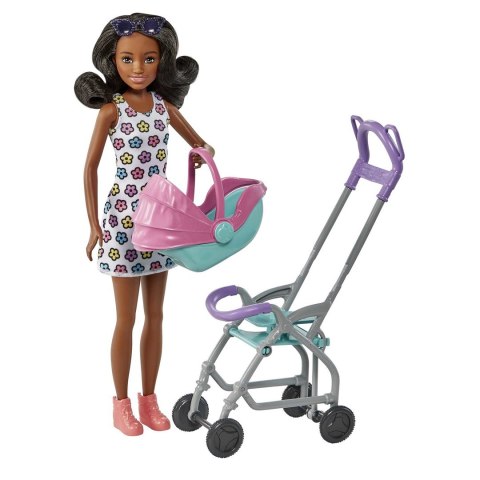 Barbie Skipper Klub Opiekunek Spacerówka zestaw HHB68 MATTEL Barbie Skipper Klub Opiekunek Spacerówka zestaw HHB68 MATTEL