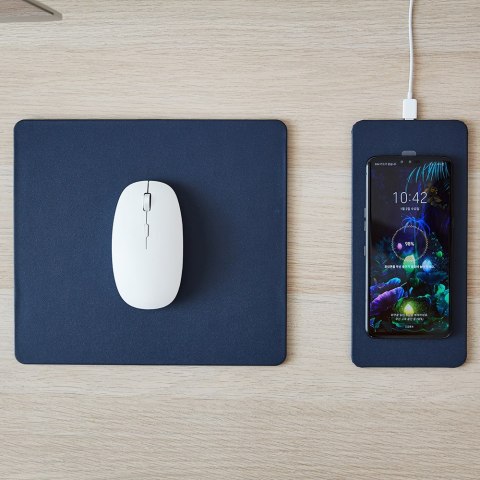POUT Splitted mouse pad with high-speed charging HANDS 3 SPLIT dark blue, Blue, Monochromatic, ABS synthetics, Polyurethane, USB POUT Splitted mouse pad with high-speed charging HANDS 3 SPLIT dark blue, Blue, Monochromatic, ABS synthetics, Polyurethane, USB