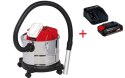 Einhell TE-AV 18/15 Li C-Solo, 15 L, Black, Grey, Red, 1.2 m, 3.6 cm, Aluminium, 4 wheel(s)