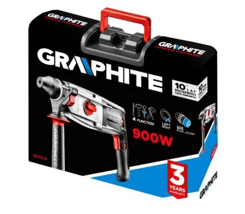 Młotowiertarka SDS+ 900W, walizka, 58G528 Graphite Młotowiertarka SDS+ 900W, walizka, 58G528 Graphite