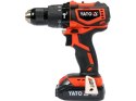 YATO WIERTARKO-WKRĘTARKA UDAROWA 18V 42Nm 1x2,0Ah LI-ION BEZSZCZOTKOWA, W WALIZCE YT-82796