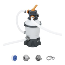 Bestway 58515-2, Sand filter pump, Grey, White, Above ground pool, Round, 3.2 cm, China