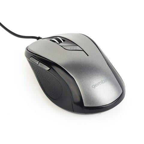 Mysz GEMBIRD MUS-6B-01-BG (optyczna; 1600 DPI; kolor czarny) Mysz GEMBIRD MUS-6B-01-BG (optyczna; 1600 DPI; kolor czarny)