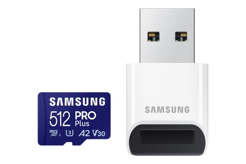Samsung microSDXC 512GB PRO Plus 2023 + czytnik Samsung microSDXC 512GB PRO Plus 2023 + czytnik