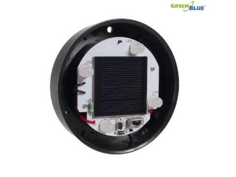 Solarna lampa wolnostojąca ogrodowa GreenBlue, kula 15x15x48cm, bialy LED, GB121 Solarna lampa wolnostojąca ogrodowa GreenBlue, kula 15x15x48cm, bialy LED, GB121