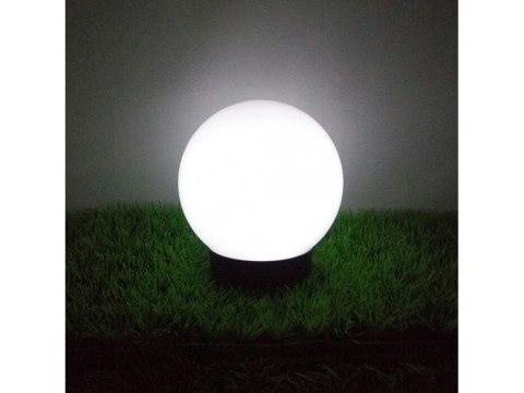 Solarna lampa wolnostojąca ogrodowa GreenBlue, kula 15x15x48cm, bialy LED, GB121 Solarna lampa wolnostojąca ogrodowa GreenBlue, kula 15x15x48cm, bialy LED, GB121
