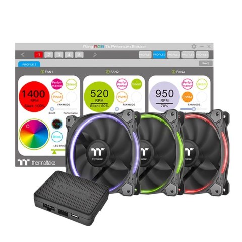 Thermaltake Riing 14 diod LED RGB m Thermaltake Riing 14 diod LED RGB m