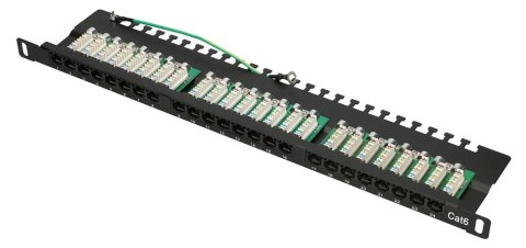 Extralink CAT6 UTP 0,5U | Patchpanel | 24 porty Extralink CAT6 UTP 0,5U | Patchpanel | 24 porty