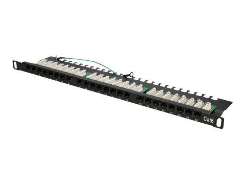 Extralink CAT6 UTP 0,5U | Patchpanel | 24 porty Extralink CAT6 UTP 0,5U | Patchpanel | 24 porty