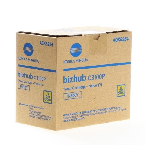Konica-Minolta Toner TNP50 A0X5254 Yellow Konica-Minolta Toner TNP50 A0X5254 Yellow