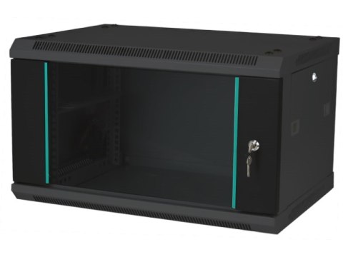 Q-LANTEC Szafka rack wisząca 19" 4U 600x450, kolor czarny FLAT PACK Q-LANTEC Szafka rack wisząca 19" 4U 600x450, kolor czarny FLAT PACK