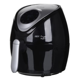 Ariete 4616/00, Frytkownica na gorące powietrze, 2.6 L, 200 °C, 60 min, Pojedyncza, Czarna, Srebrna