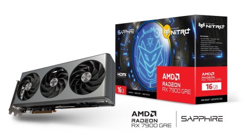 Karta graf. SAPPHIRE NITRO+ R. RX 7900 GRE G.OC 16G Karta graf. SAPPHIRE NITRO+ R. RX 7900 GRE G.OC 16G