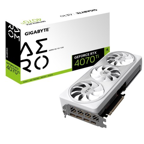 Karta graficzna Gigabyte GeForce RTX 4070 Ti AERO OC V2 12GB GDDR6X Karta graficzna Gigabyte GeForce RTX 4070 Ti AERO OC V2 12GB GDDR6X