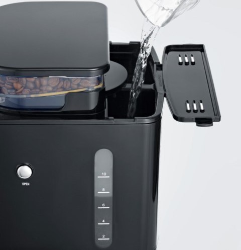 Severin KA 4813, Drip coffee maker, Coffee beans, Ground coffee, Built-in grinder, 1000 W, Black, Stainless steel Severin KA 4813, Drip coffee maker, Coffee beans, Ground coffee, Built-in grinder, 1000 W, Black, Stainless steel