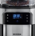 Severin KA 4813, Drip coffee maker, Coffee beans, Ground coffee, Built-in grinder, 1000 W, Black, Stainless steel
